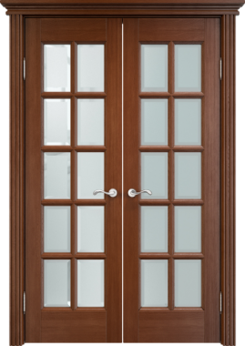 Дверь со стеклом Модель Д-10 ДО-фацет Коньяк