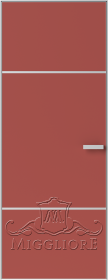 LINEA RETTA MRDA0184 G с алюминиевой кромкой Красная глазурь