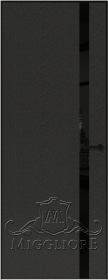 LINEA RETTA MRDA083 V с алюминиевой черной кромкой Черный жемчуг
