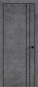 QUADRO 10.26 G чёрный алюминиевый молдинг+чёрная алюминиевая кромка LOFT GRAFITE