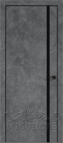 QUADRO 9.04 G чёрный алюминиевый декор+чёрная алюминиевая кромка LOFT GRAFITE