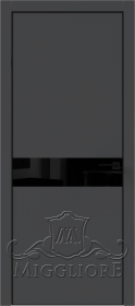 QUADRO 9.10 алюминиевая кромка черная V-лакобель черный GRAFITE NUBUK
