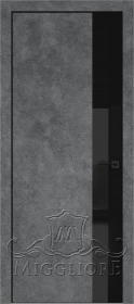 QUADRO 9.20 алюминиевая кромка черная V-лакобель черный LOFT GRAFITE