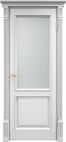 Арсенал Двери модель 112 Ш ДОФ с багетом Белая эмаль