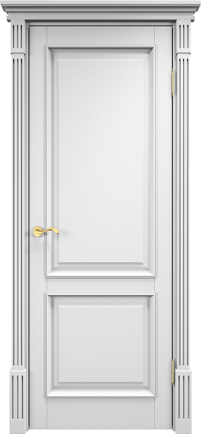 Арсенал Двери модель 112 Ш ДГФ с багетом Белая эмаль